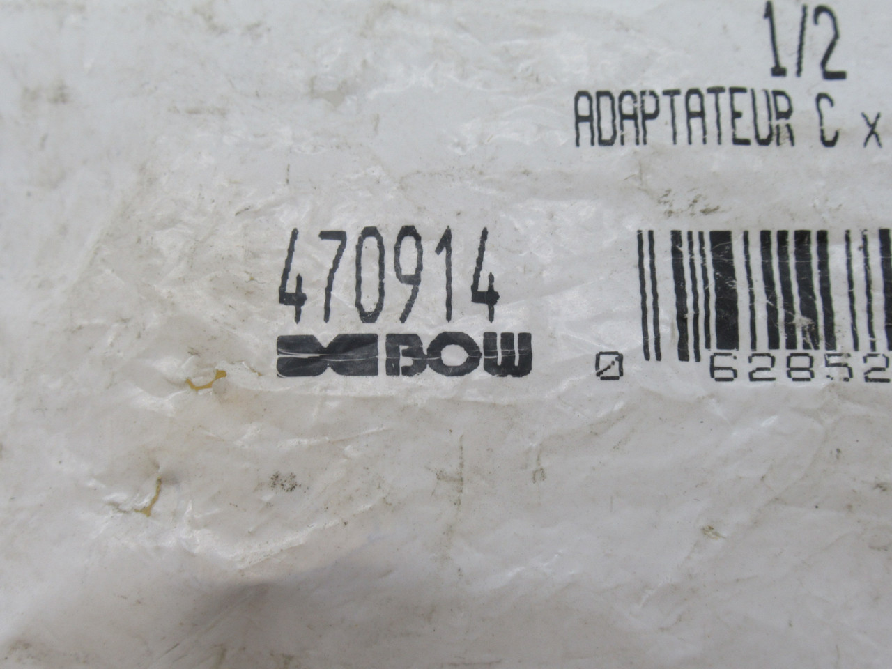 Bow 470914 Bar Stock C x F Adapter 1/2" HOLEY BAG NWB