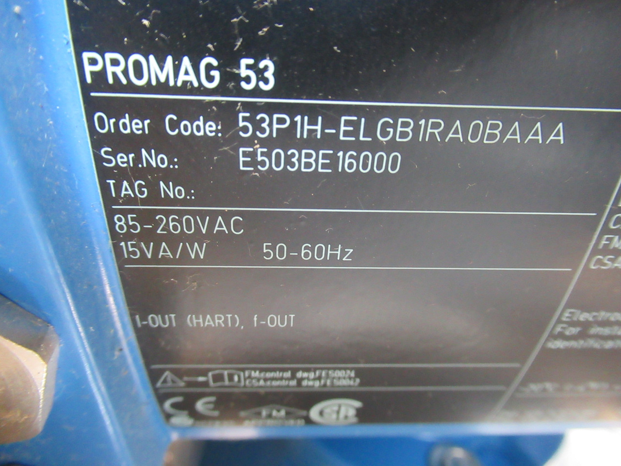 Endress+Hauser 53P1H-ELGB1RA0BAAA Electromagnetic Flowmeter 4" SHELF WEAR NOP