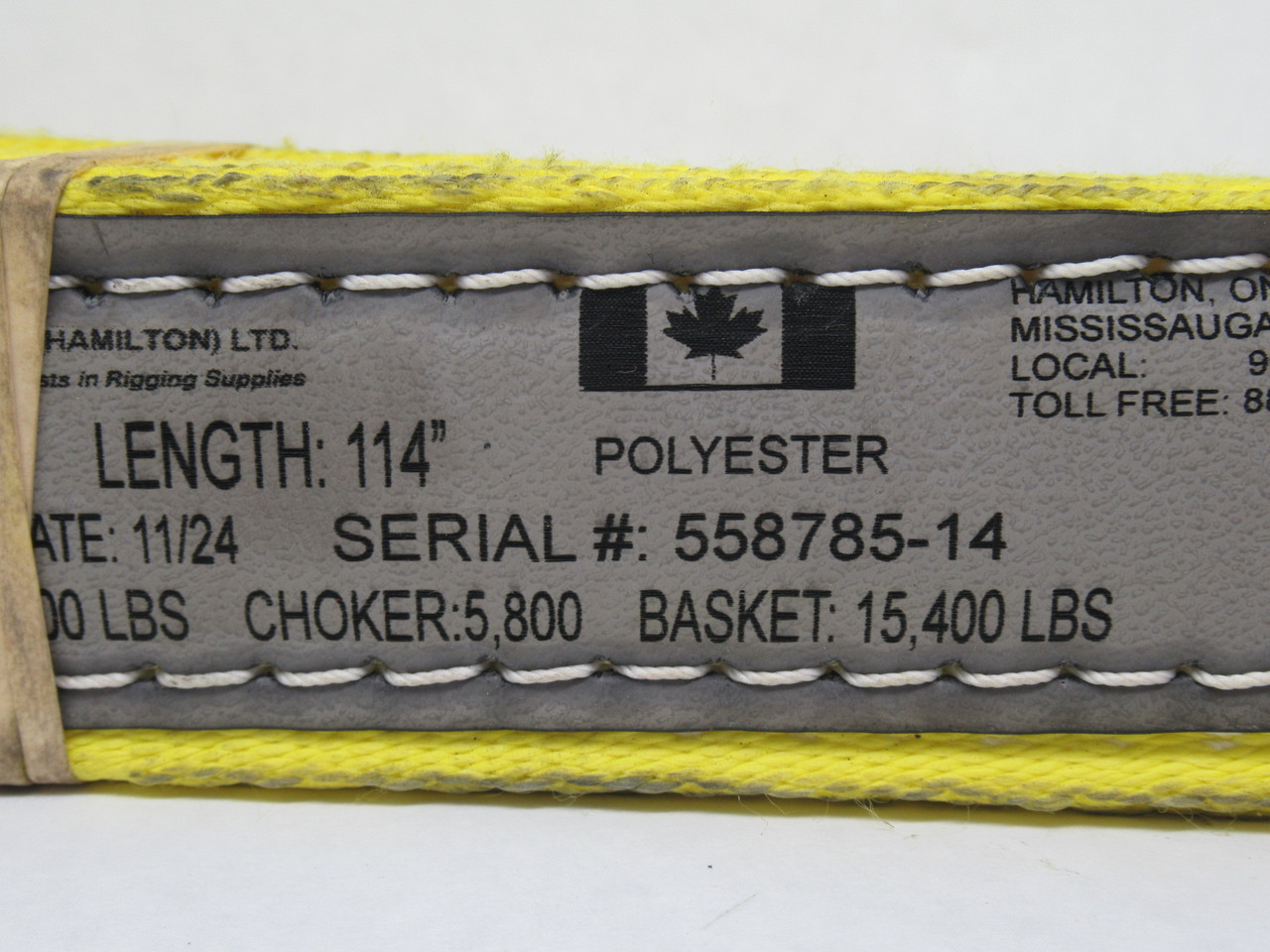 Sling-Choker EE4-682 Polyester Sling 114" L 2" W 5800 lbs Choker SHELF WEAR NOP