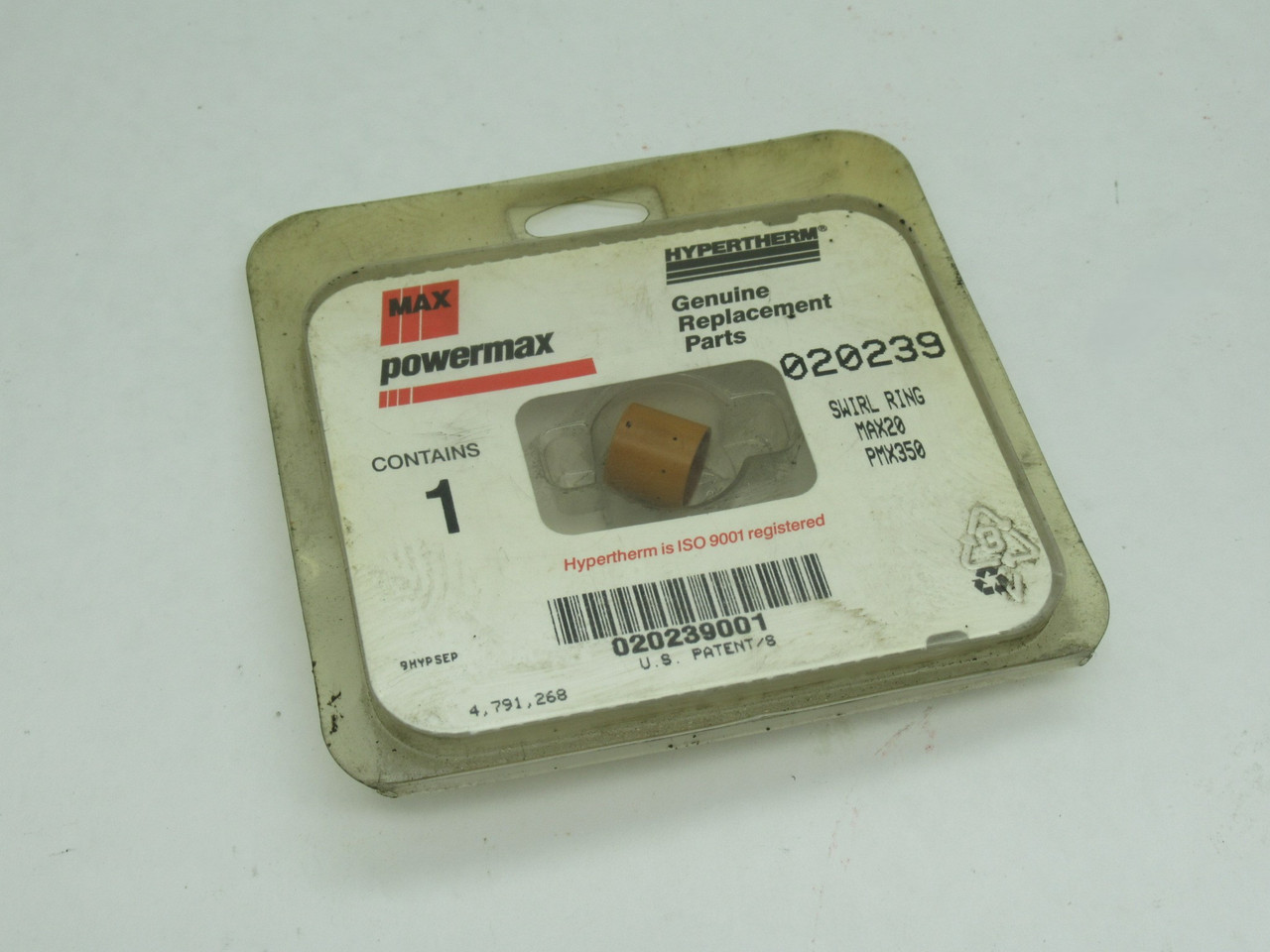 Hypertherm 020239 Swirl Ring for MAX20/PMX350 SHELF WEAR NEW