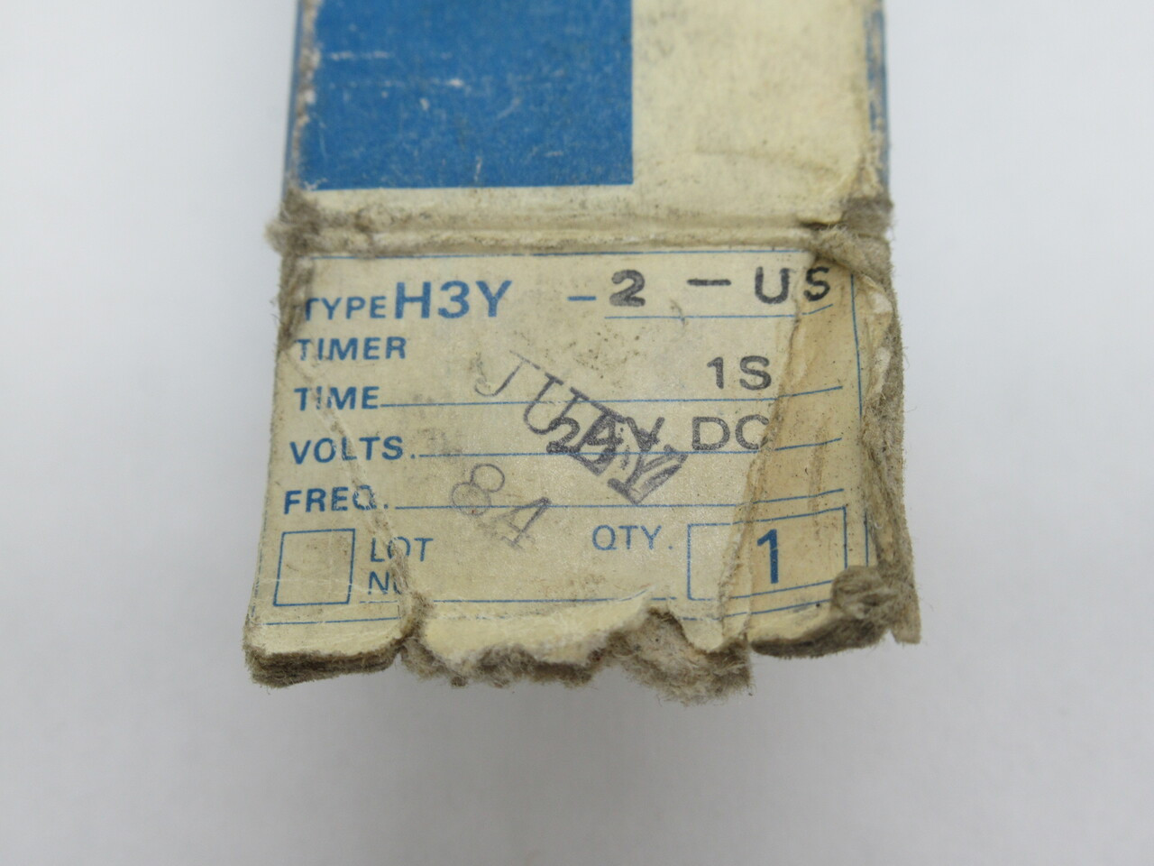 Omron H3Y-2-US DC24 1S Solid-State Timer 24VDC 5A 1S 8-Blade SHELF WEAR NEW