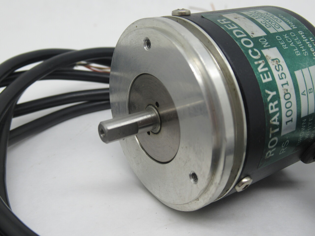 IHI RS-1000-15SJ Rotary Encoder 15VDC 92" Cable SHELF WEAR USED
