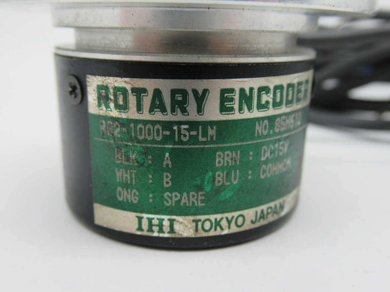 IHI RG2-1000-15-LM Rotary Encoder 15VDC 158" Cable USED