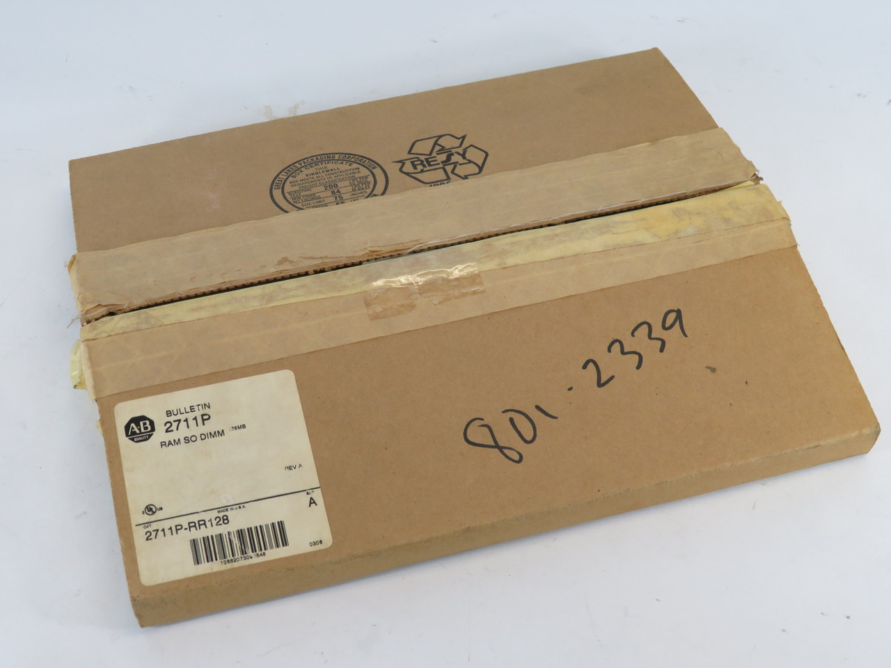 Allen-Bradley 2711P-RR128 Series A PV Plus Logic RAM Module 128MB WRITING NEW