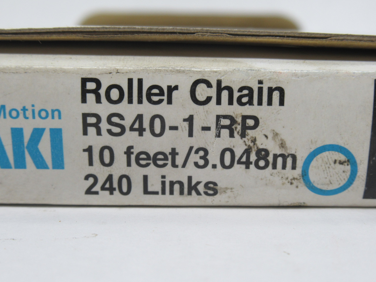 Tsubaki RS40-1-RP Roller Chain 10' 1/2" Pitch 240 Links 40 Ch NO MASTER LINK NEW