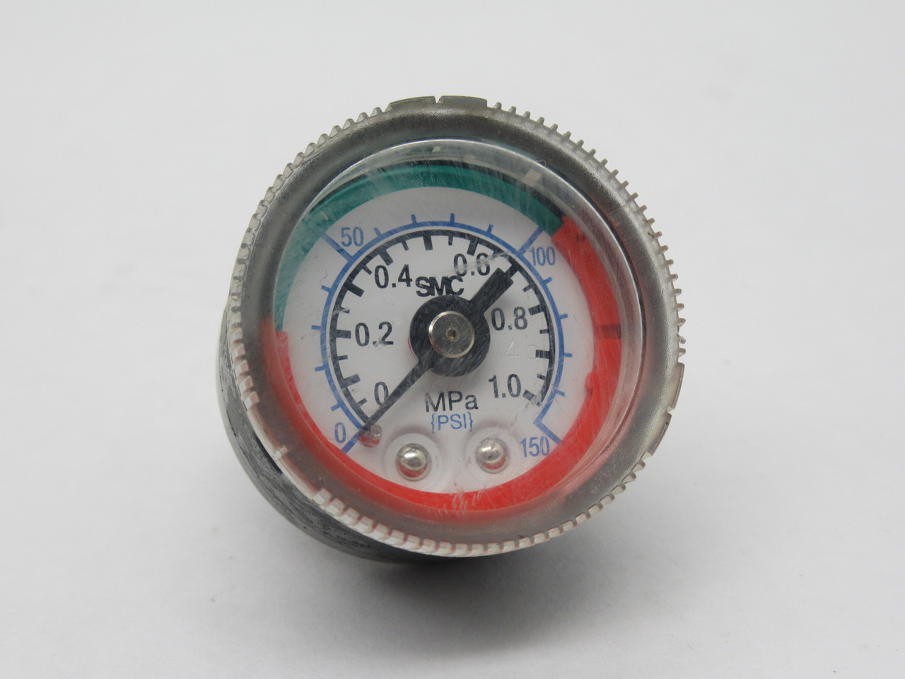 SMC G36-P10-01-L-X30 Dry Pressure Gauge 0-1 MPa 0-150 psi 37.5mm OD R1/8 USED