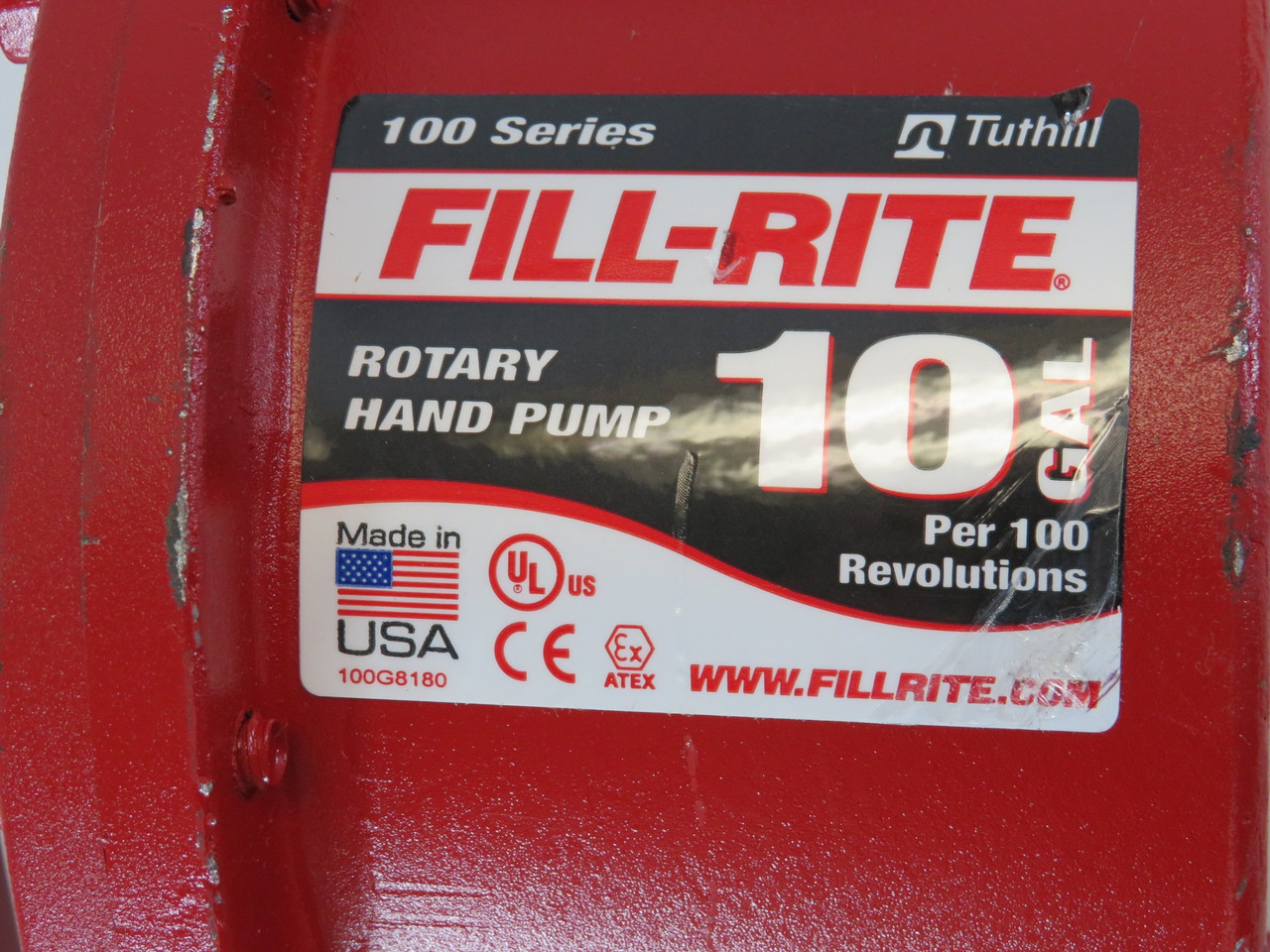 Tuthill FR110 Rotary Hand-Operated Fuel Transfer Pump WRITING/SHELF WEAR NOP