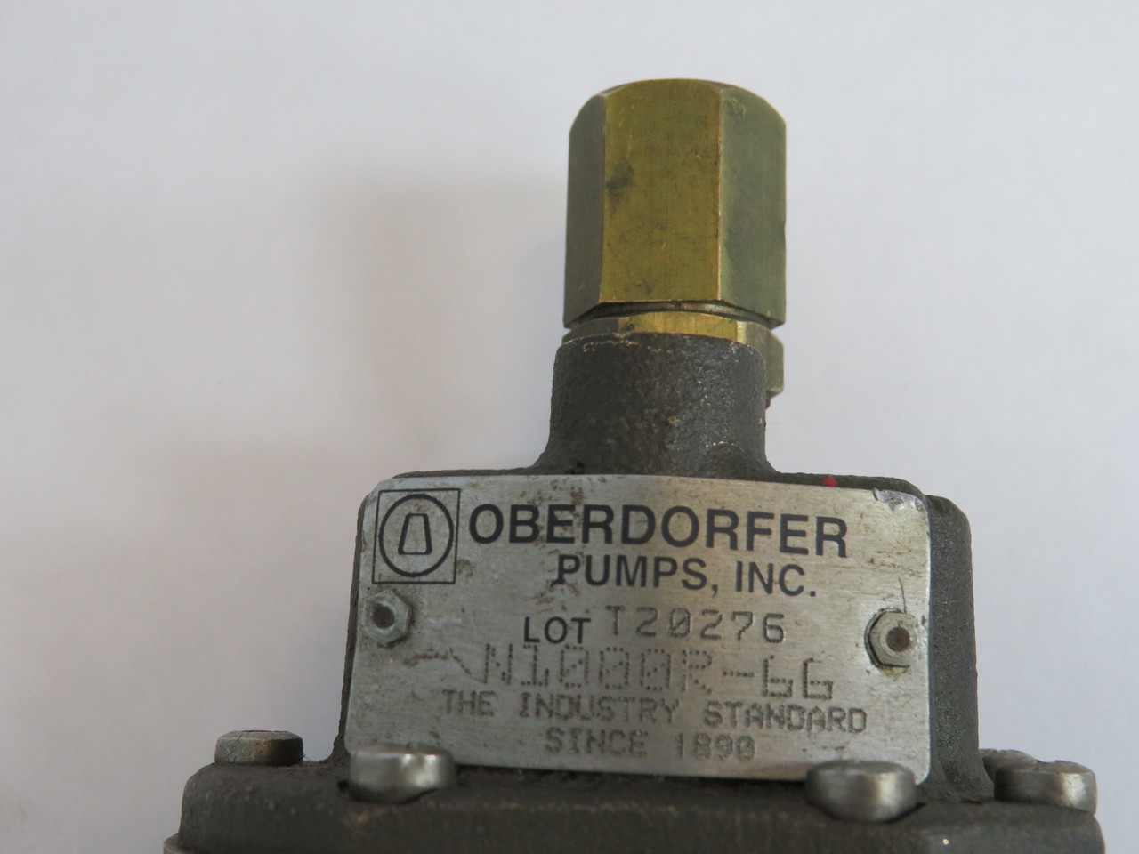 Oberdorfer N1000R-66 Bronze Gear Pump 1/4" Inlet/Outlet 2gpm 150 psi USED