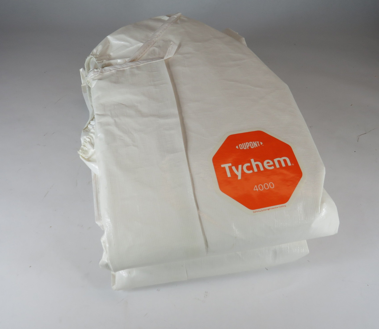 Dupont SL127BWHLG001200 Hooded Chemical Resistant Coverall Tychem 4000 Lot/2 NOP