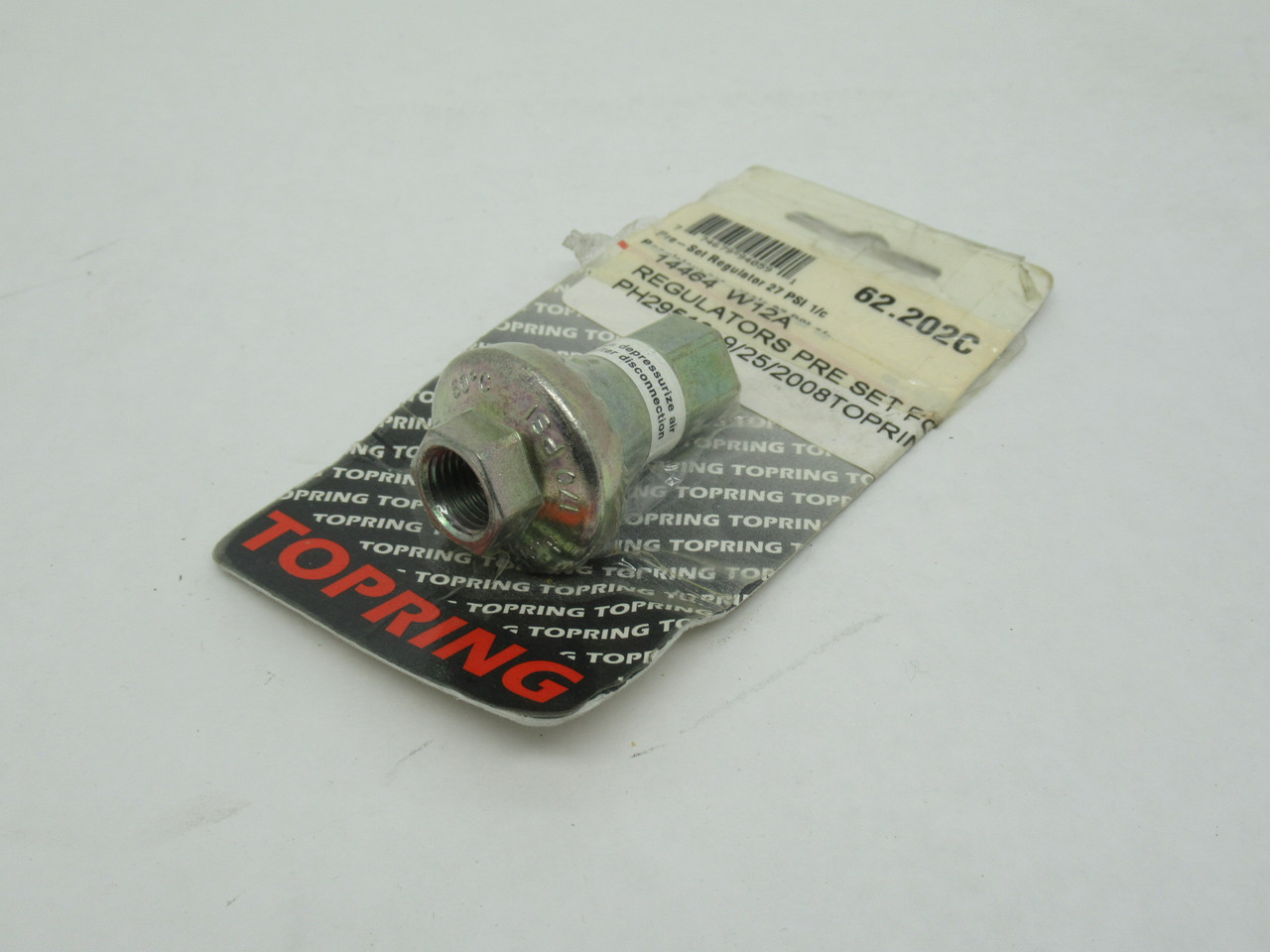 Topring 62.202C Pre Set Pressure Regulator 27psi 1/4" NPT DAMAGED PACKAGE NEW