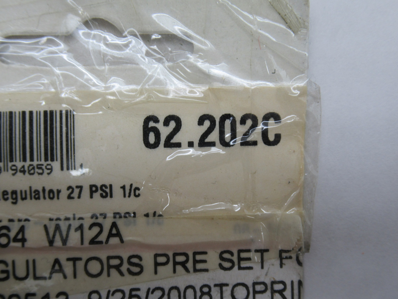 Topring 62.202C Pre Set Pressure Regulator 27psi 1/4" NPT DAMAGED PACKAGE NEW