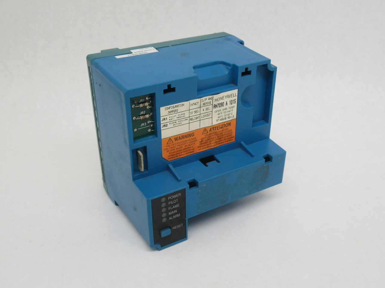 Honeywell RM7890A1015 Burner Control Relay Module 120VAC 60Hz NO COVER USED