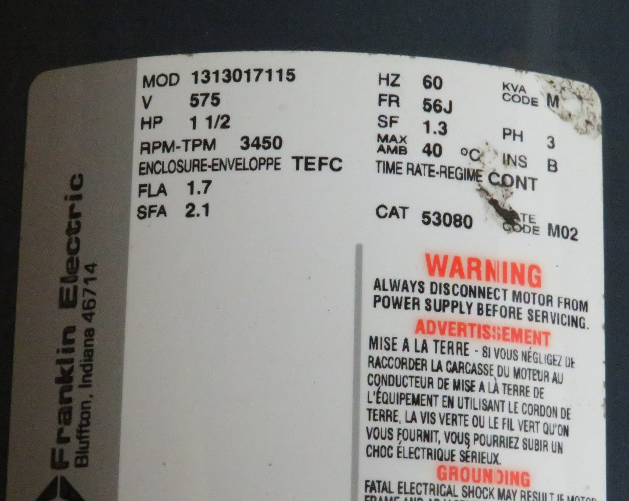 Goulds 2ST1F6E4 Centrifugal Pump C/W Franklin Electric Motor 1-1/2HP BOX DMG NEW