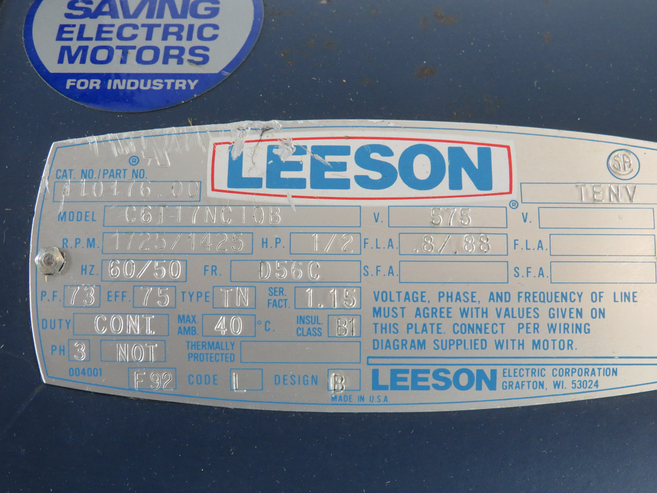 Gusher 504M25766 Immersion Pump C/W Lesson Motor .5HP 1725/1425rpm 575V USED