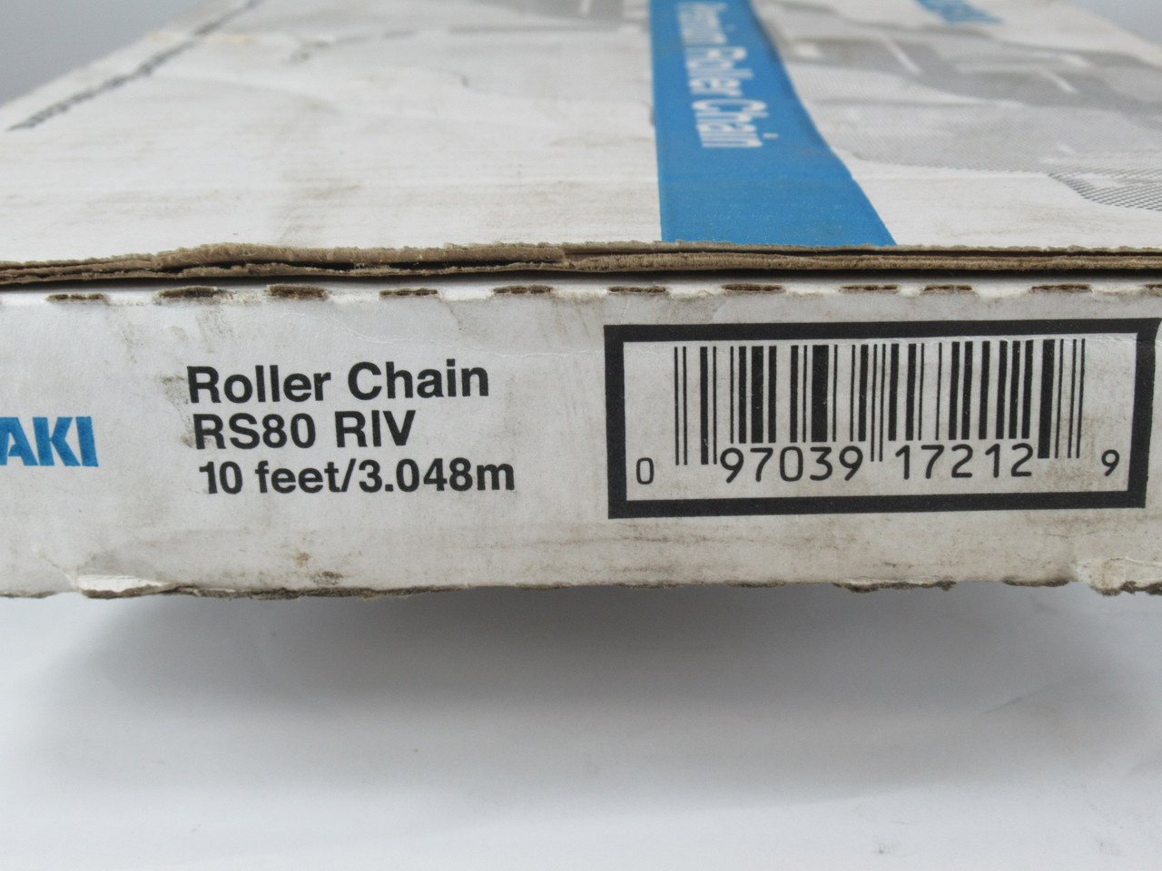 Tsubaki RS80-RIV 80RB Roller Chain 1" Pitch 10' Length NEW