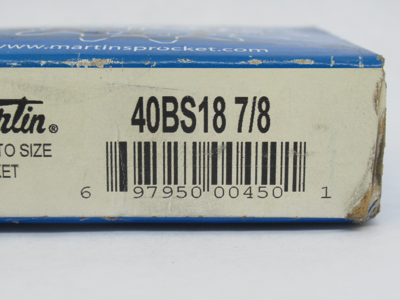 Martin 40BS18-7/8 Bored to Size Sprocket 7/8" Bore SEALED/WRITING ON BOX NEW
