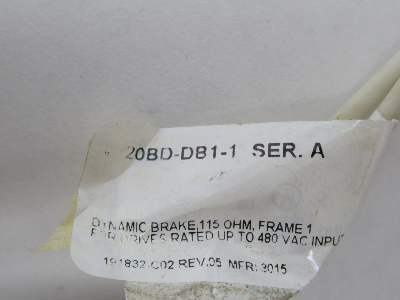 Allen-Bradley 20BD-DB1-1 Dynamic Brake Resistor 115Ohm 480VAC USED