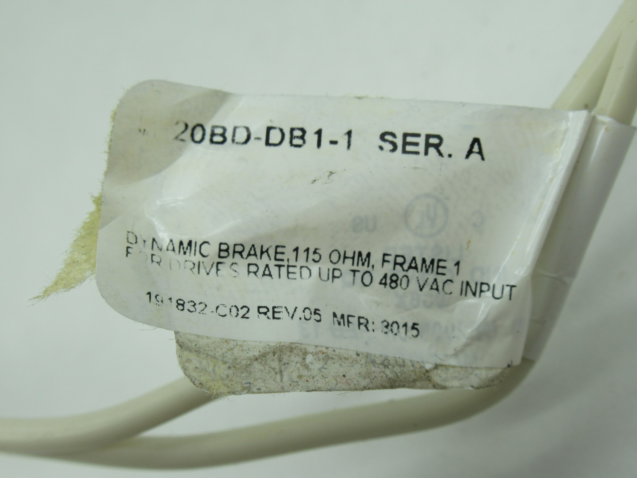 Allen-Bradley 20BD-DB1-1 Dynamic Brake Resistor 115Ohm 480VAC USED
