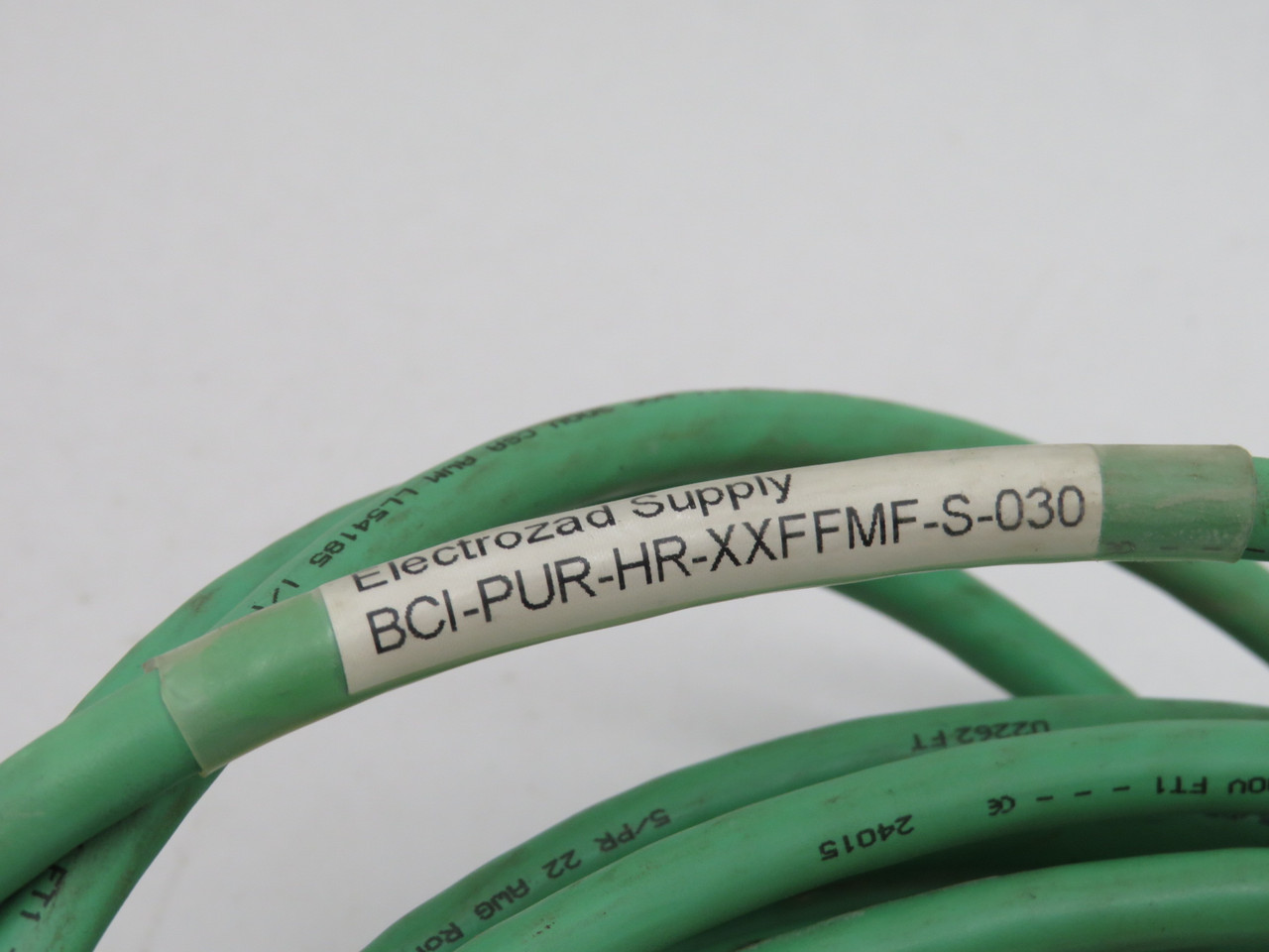 Electrozad Supply BCI-PUR-HR-XXFFMF-S-030 Servo Motor Cable 17 Pin 9m USED