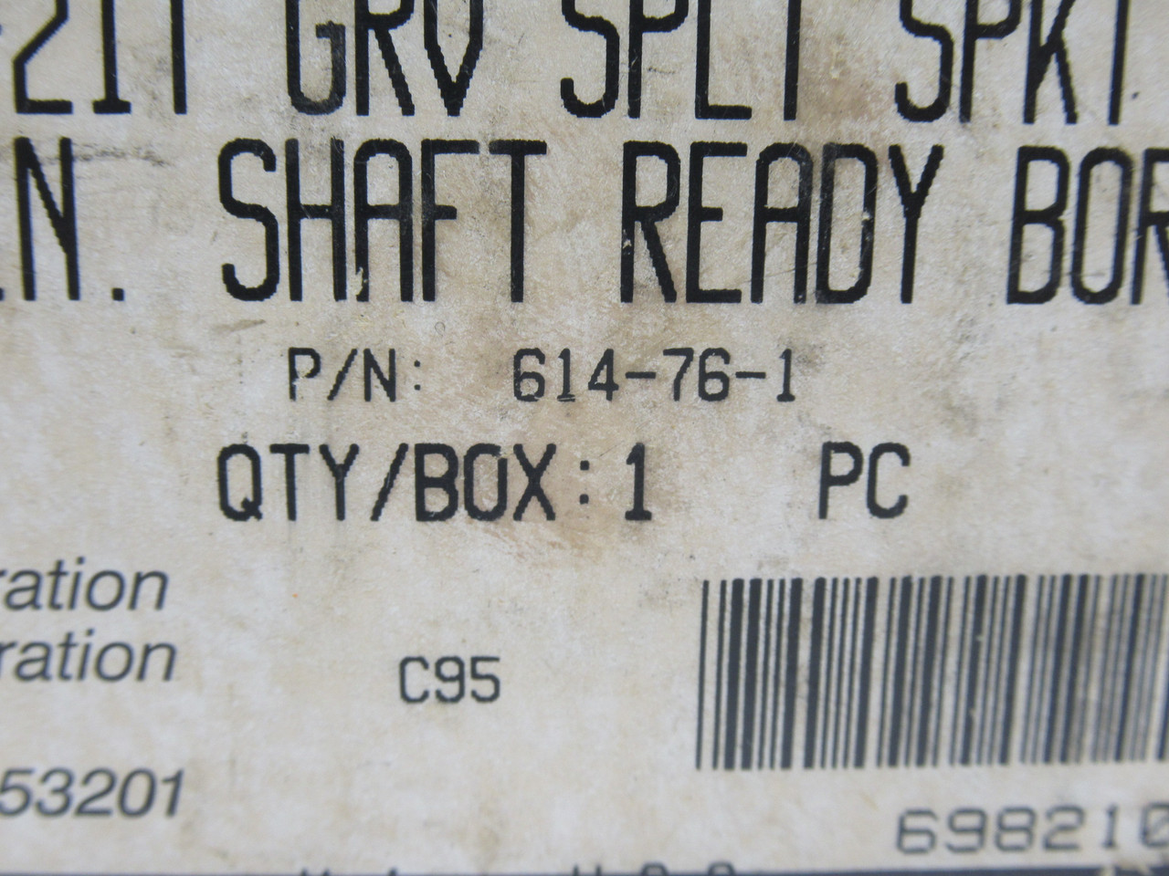 Rexnord NS820-21T Split Molded Nylon Sprocket 1" Bore 21 Teeth SHELF WEAR NEW