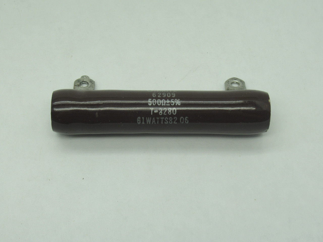 Ohmite 62909 Fixed Resistor 500 Ohms +/- 5% 61 Watts USED