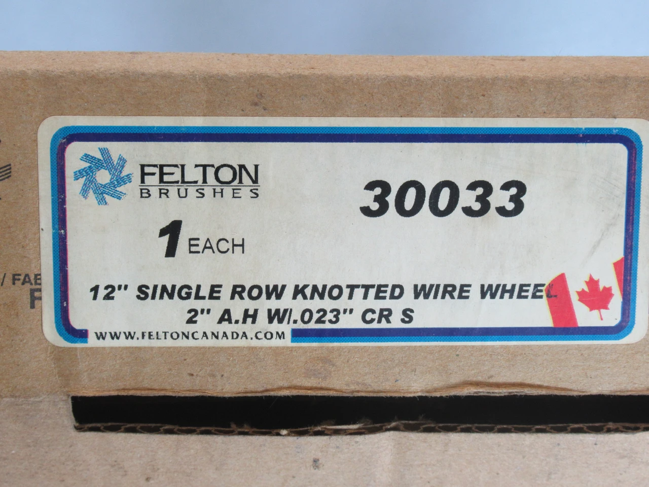 Felton Brushes 30033 12" Single Row Knotted Wire Brush 2" AH Lot of 2 NEW