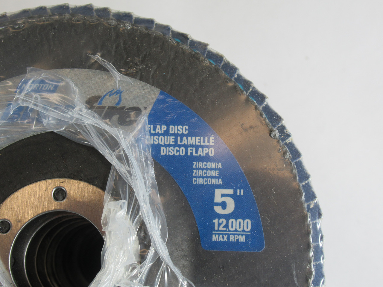 Norton 66254461176 Flap Disc 40 Grit Type 29 5x7/8" 10-Pack BOX DAMAGE NEW