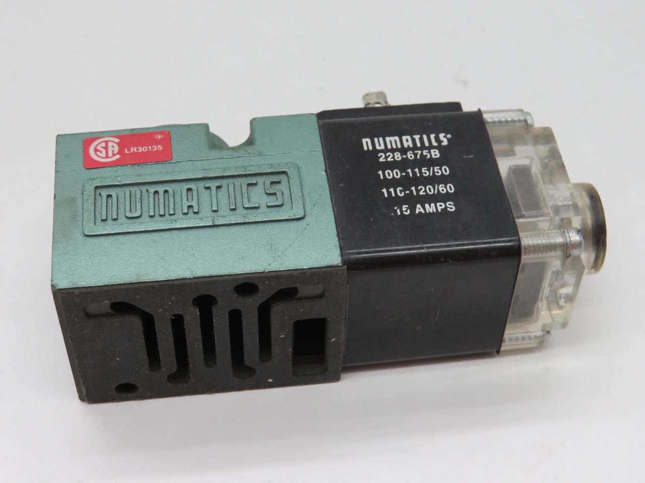 Numatics 11SAD400C Solenoid Valve 100-115V 50Hz 110-120V 60Hz .15A USED
