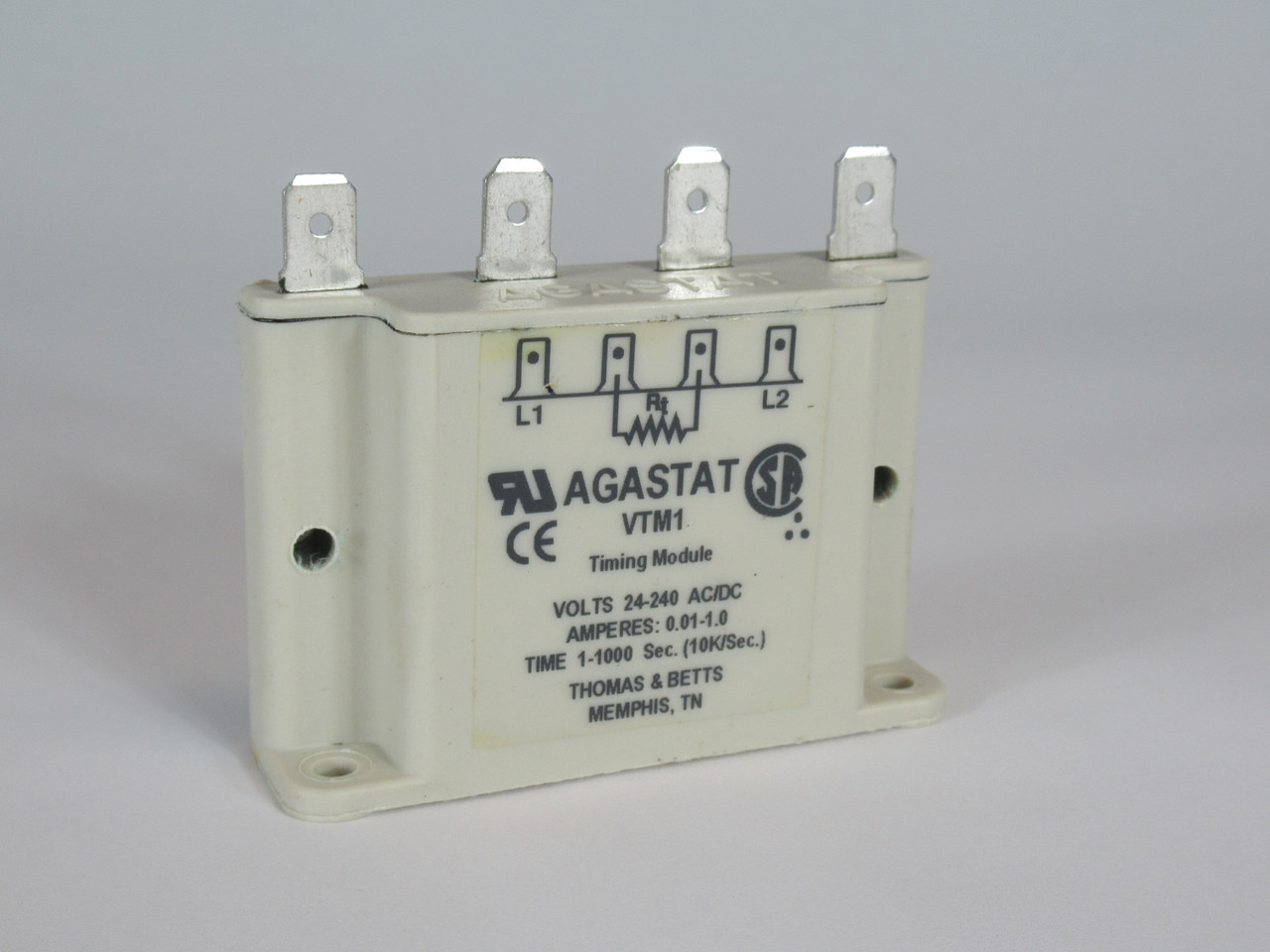 Thomas & Betts VTM-1 Agastat Timing Module On-Delay 24-240VAC/DC SHELF WEAR NOP