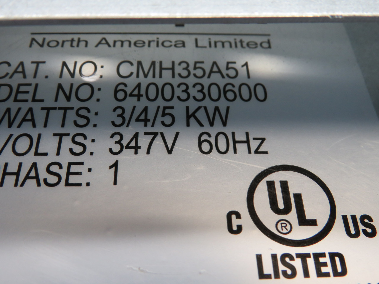 Dimplex CMH35A51 Ceiling Mount Heater 3/4/5kW 347V 60Hz 1Ph SHELF WEAR NOP