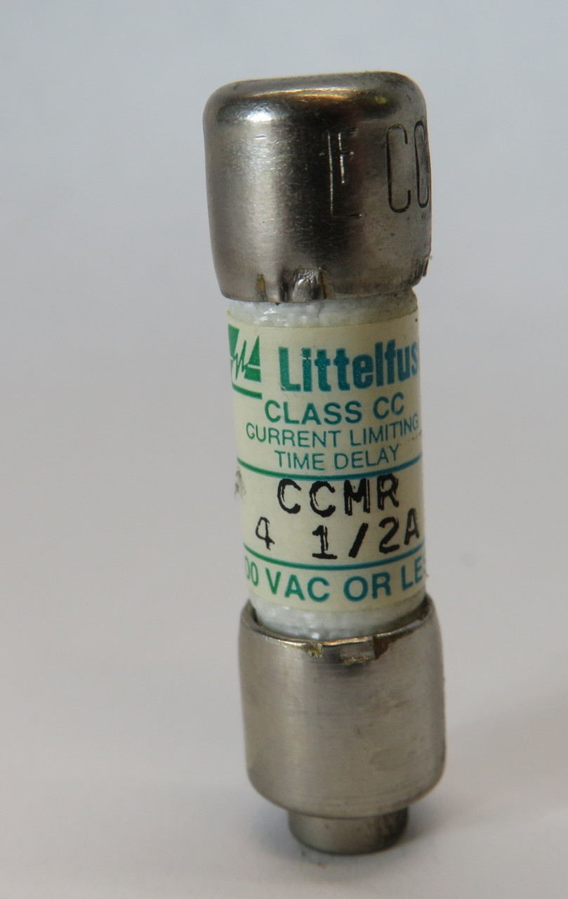 Littelfuse CCMR-4-1/2A Time Delay Current Limiting Fuse 4-1/2A 600VAC USED