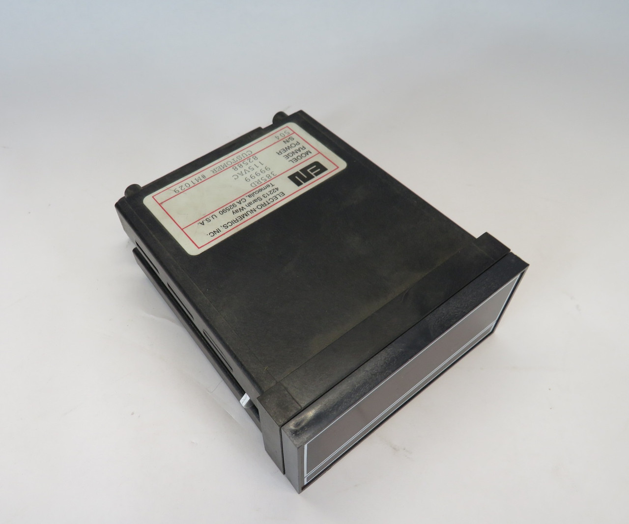 Electro Numerics 385RD Panel Meter Control 5 Digit 115VAC FRONT FACE LOOSE USED