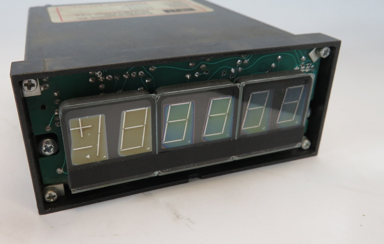 Electro Numerics 385RD Panel Meter Control 5 Digit 115VAC FRONT FACE LOOSE USED