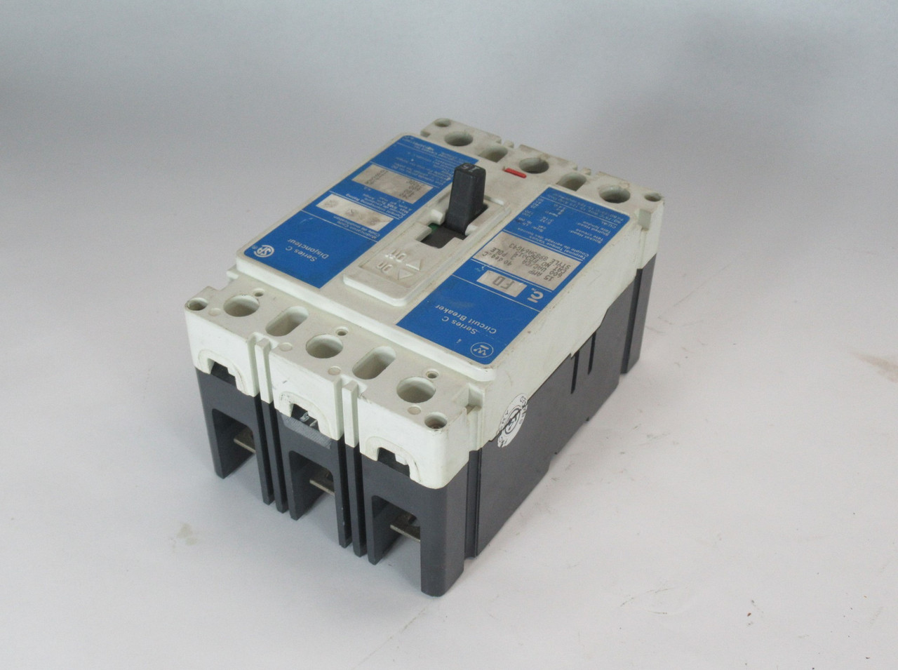 Westinghouse FD3015 Molded Case Circuit Breaker 15A 600V 3P MISSING LUGS USED