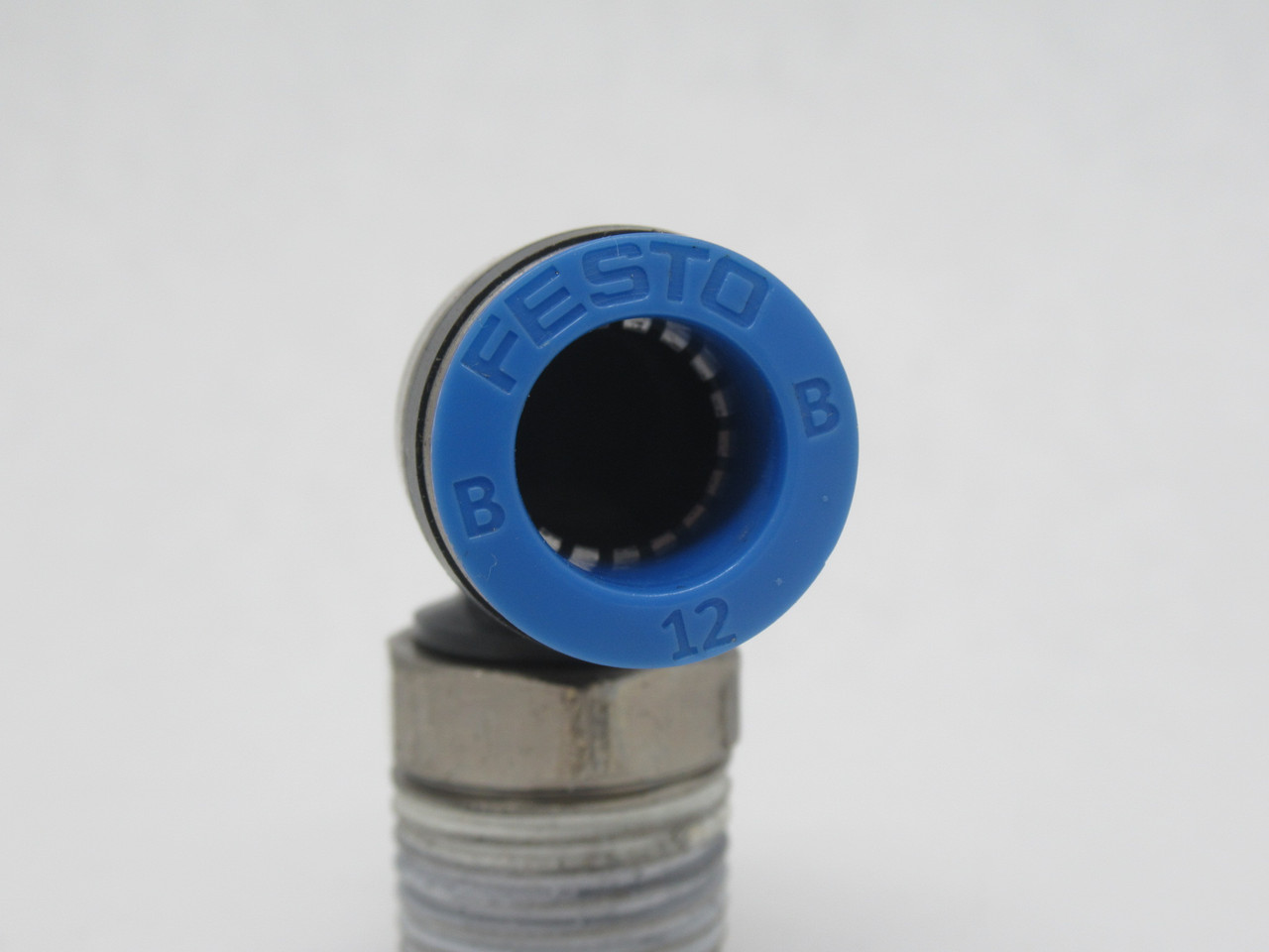 Festo 130937 QSL-B-1/2-12 Push-In L-Fitting R1/2" Thread 12mm Tubing OD USED