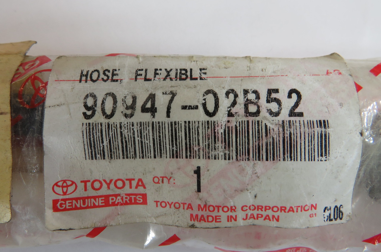 Toyota 90947-02B52 Flexible Hose for Rear Brake Tube WORN LABEL NWB