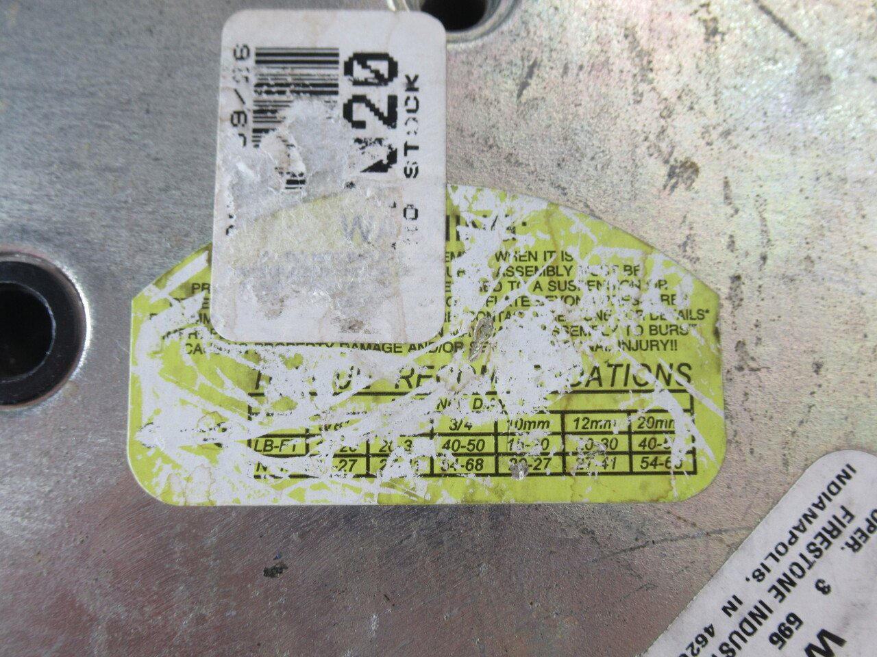 Firestone W013585311 Airide Reversible Sleeve Air Spring SHELF WEAR NOP