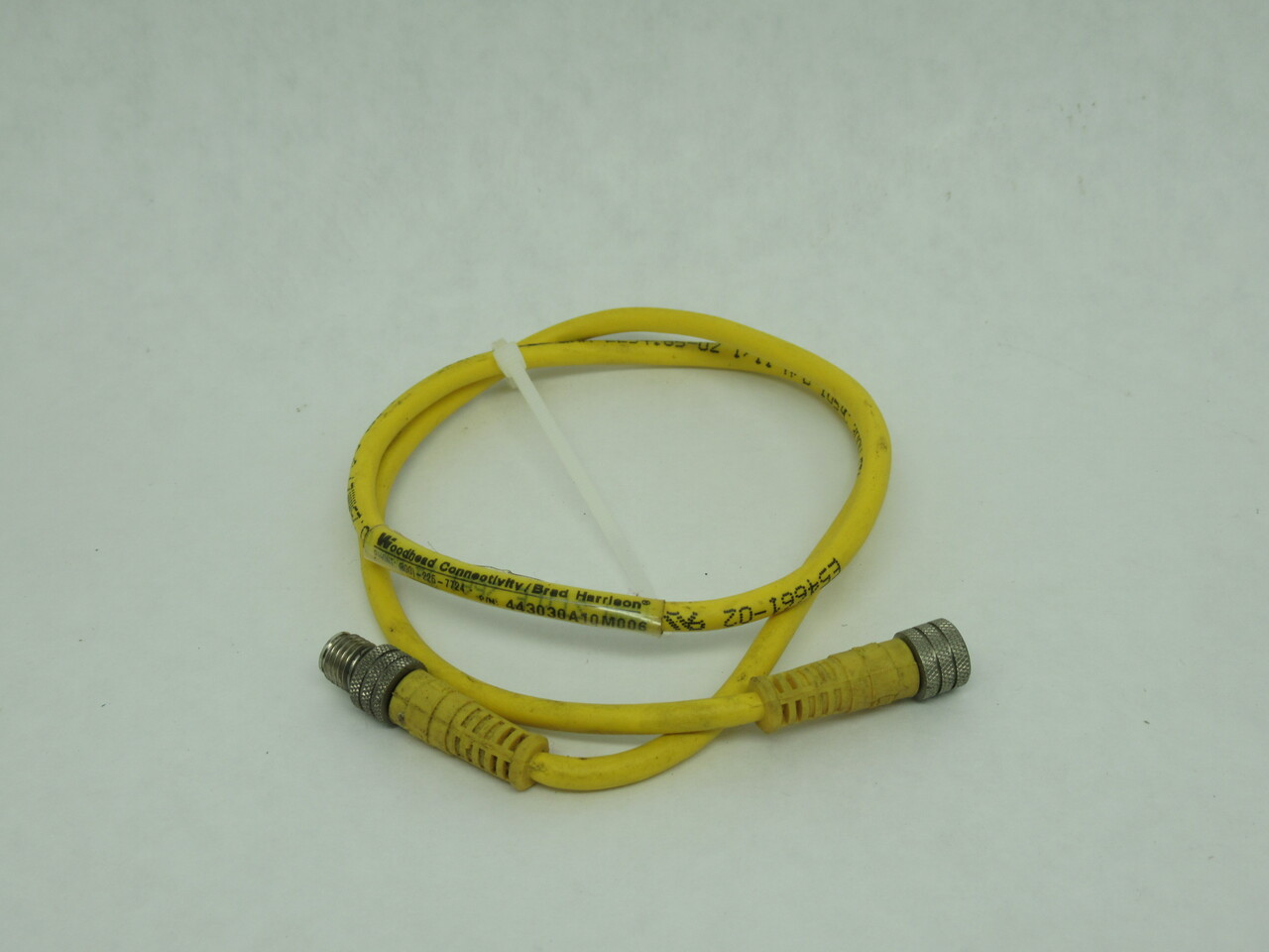 Woodhead 443030A10M006 Connector Cable 3-Pin 4A 60VAC 75VDC 0.6m L USED