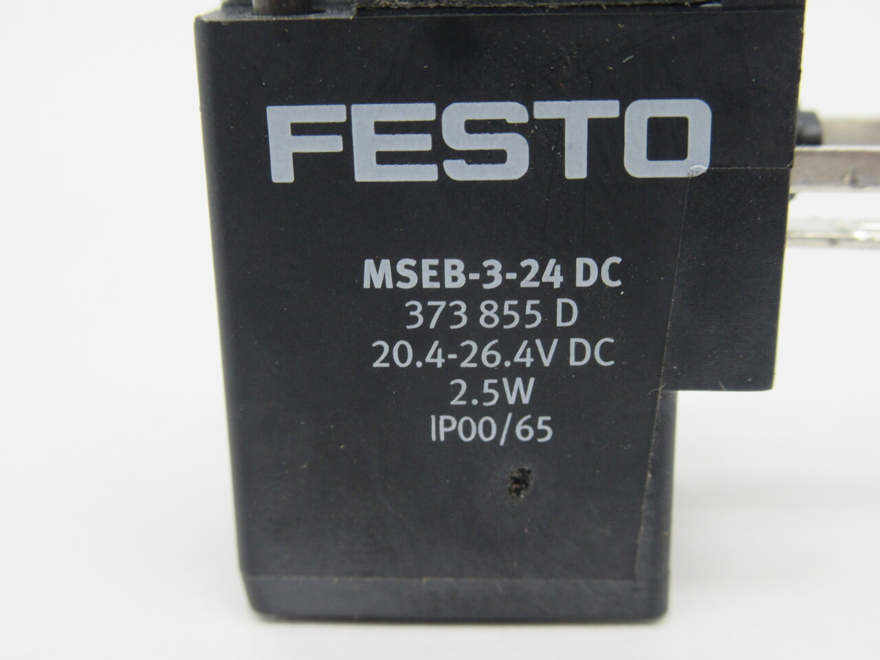 Festo 373855 MSEB-3-24DC Solenoid Valve Coil 20.4-26.4VDC 2.5W USED