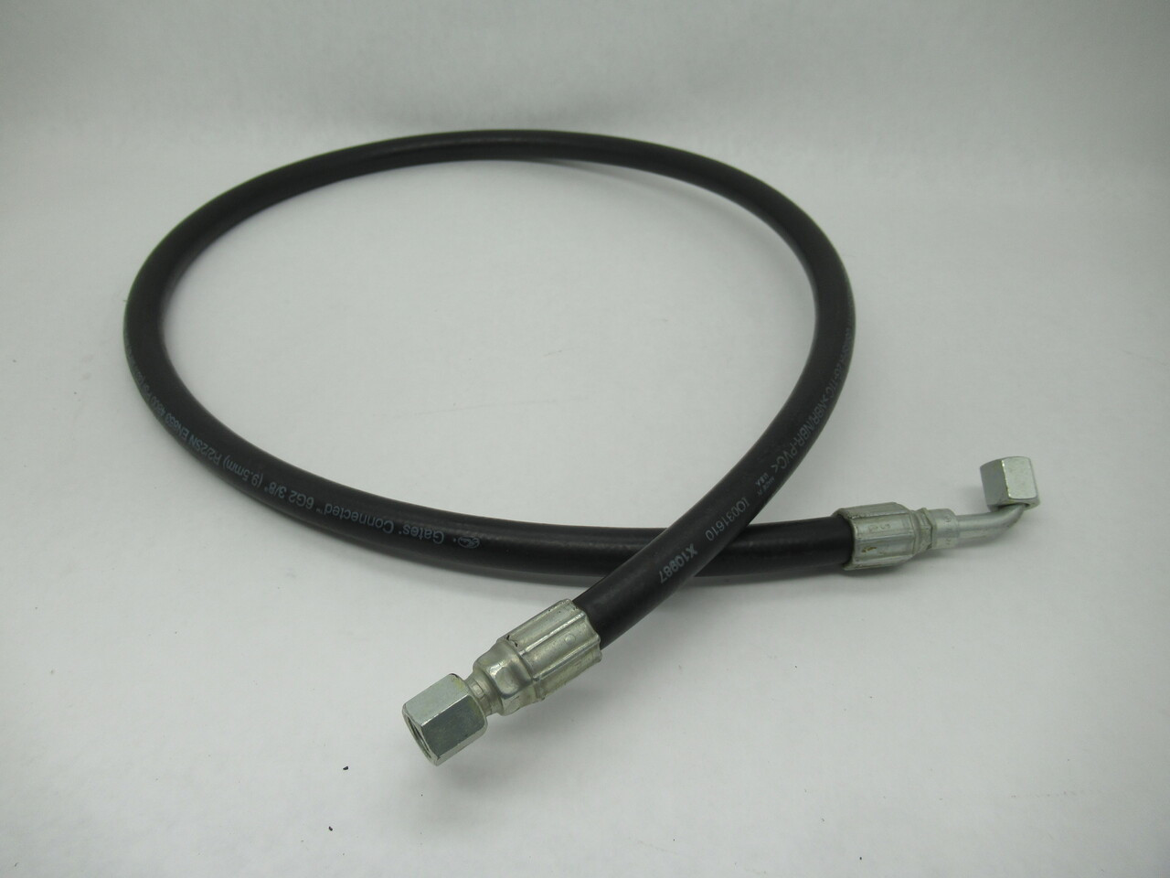 Gates 6G2 Hydraulic Hose Assembly 3/8" ID 53.5" L 4800 psi 9/16"-18 JIC NOP