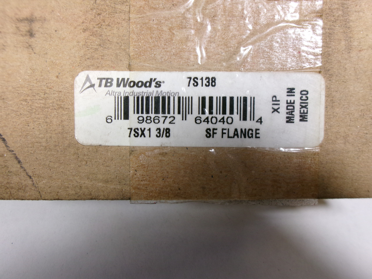 TB Wood's 7S138 SF Flange 1-3/8" B 1.84" LTB 4.62" OD DMG BOX NEW