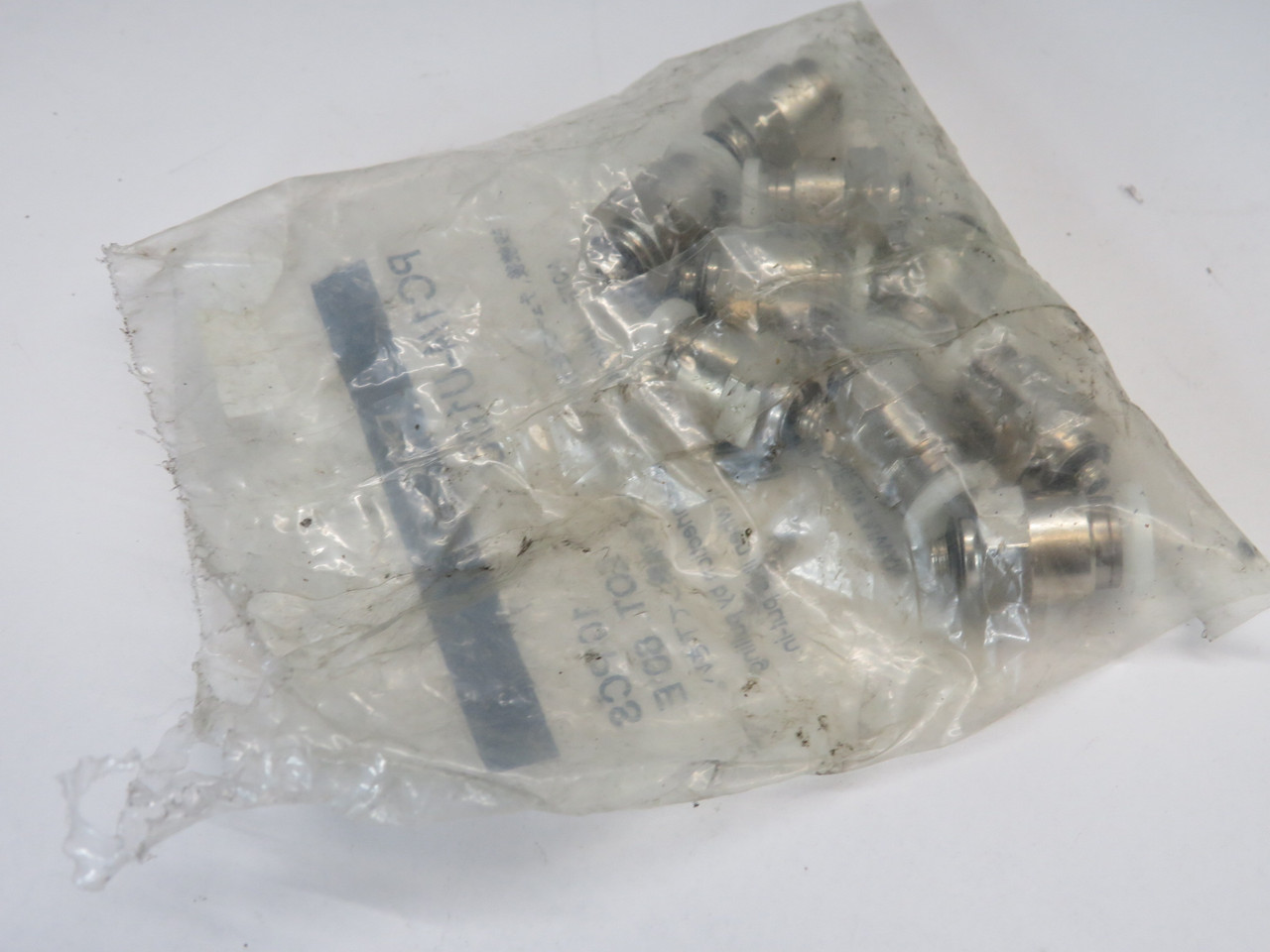 Pisco PC1/4-U10U Push-In Straight Fitting 1/4" Tube 10/32UNF Lot of 9 NWB