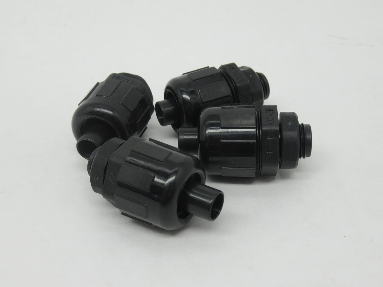 Heyco 8398 Liquid-Tight Conduit Fitting 1/4" Conduit/Tubing x PG7 Lot of 4 NOP