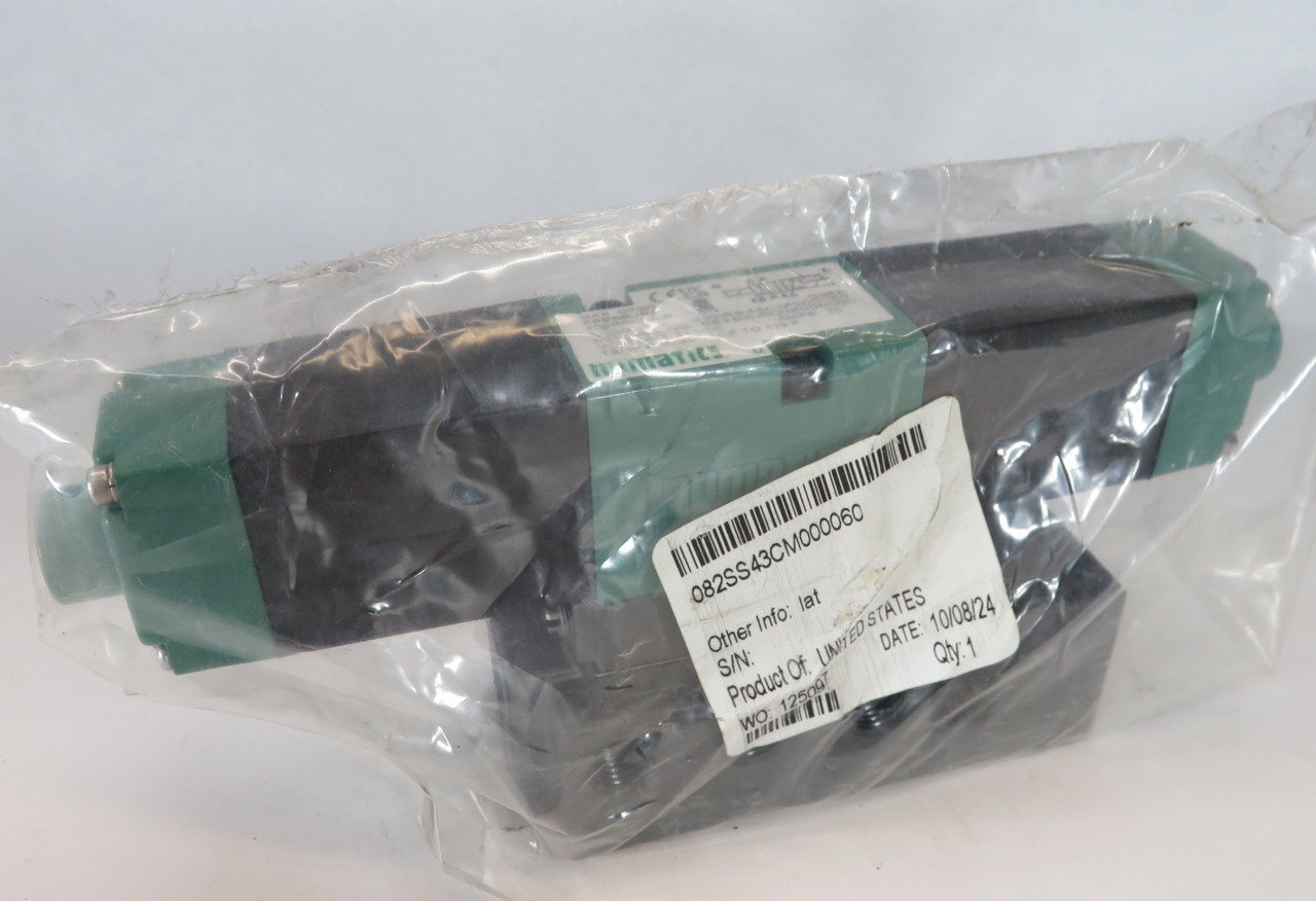 Numatics 082SS43CM000060 Solenoid Pneumatic Valve 24VDC 150 psig HOLEY BAG NWB
