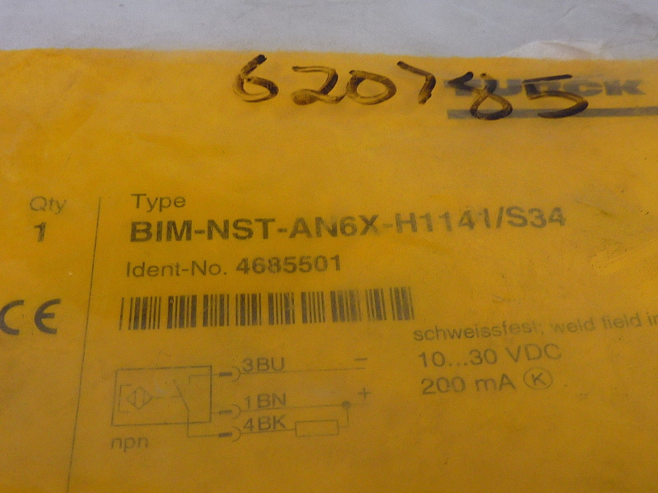 Turck BIM-NST-AN6X-H1141/S34 Magnetic Field Sensor 10-30VDC NWB