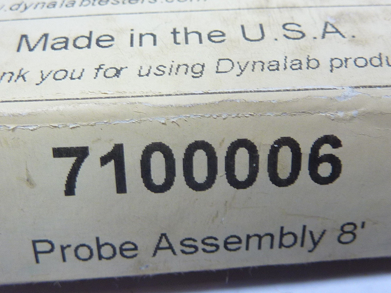 Dynalab 7100006 Probe Assembly 8ft  NEW