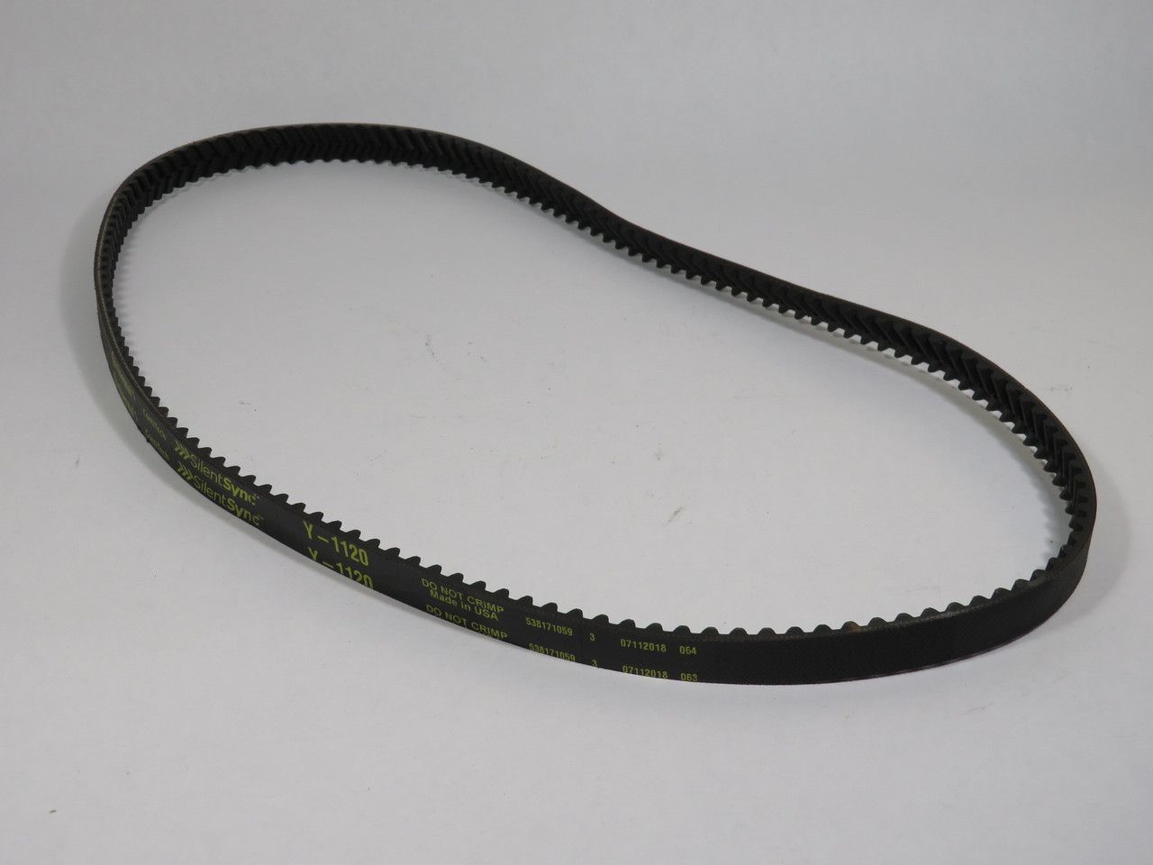 Continental Y-1120 SilentSync Timing Belt 1120mmL 16mmW 8mm Tooth Pitch NOP