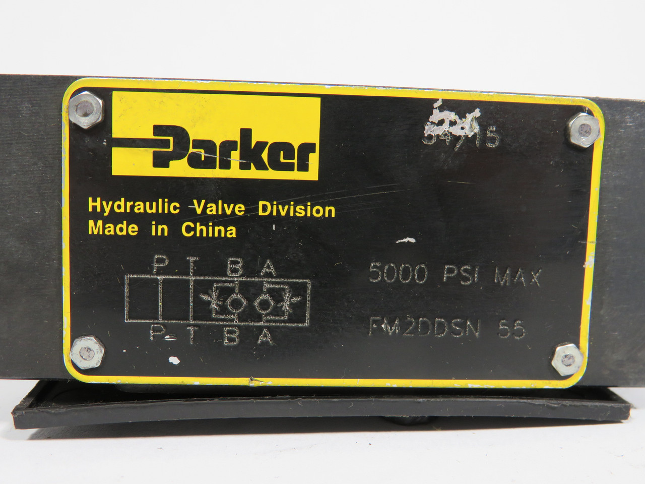 Parker FM2DDSN-55 Throttle Check Valve NG06 Valve Size 5000 psi USED