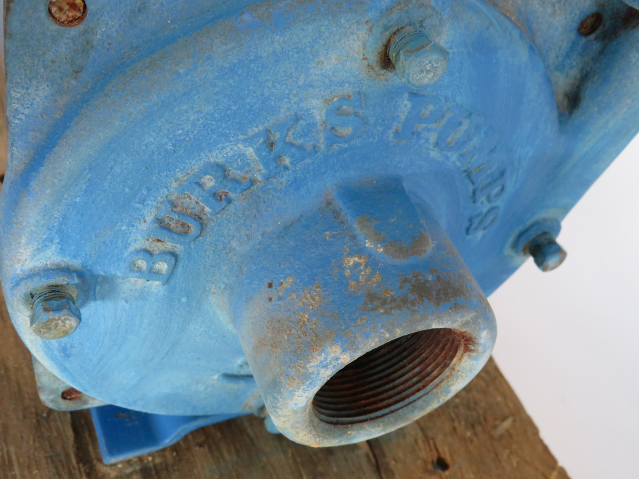 Burks F330G6-1-1/4-MV Centrifugal Pump C/W Weg Motor 3HP 3400rpm 575V F56HJ USED