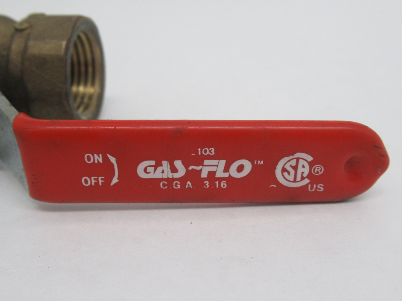 Gas-Flo BV2103-D Ball Valve 1/2" NPT Female 600 WOG USED
